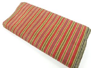 アンティーク　縞模様織出しホームコート地反物